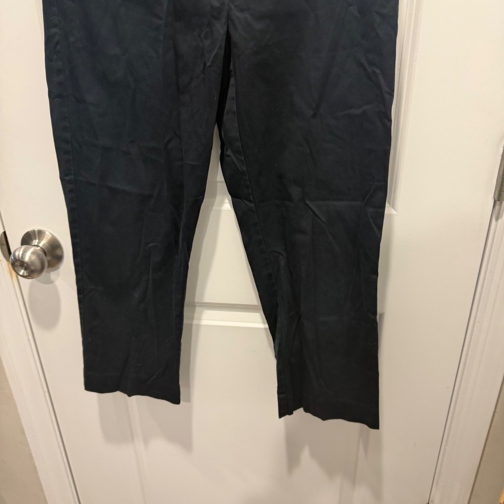 Lafayette 148 New York Womens Navy Blue Cotton Stretch Trousers Size 10 - Picture 4 of 11